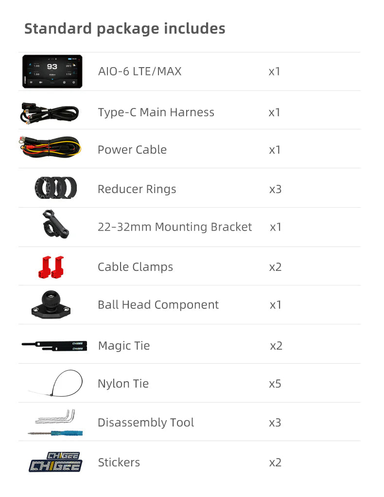 PANTALLA DE CONDUCCION INTELIGIENTE CHIGEE AIO-6 LTE 4G