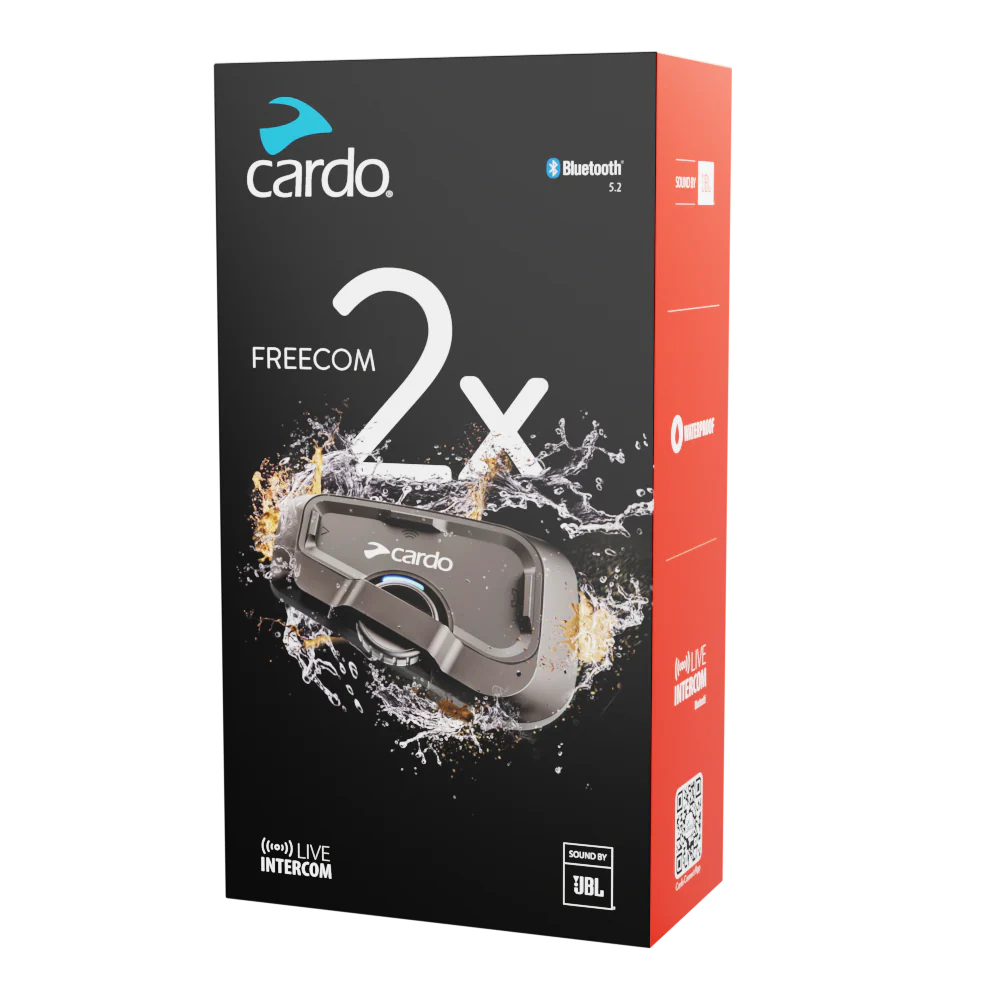 CARDO FREECOM 2X BLUETOOTH MOTORCYCLE INTERCOM 
