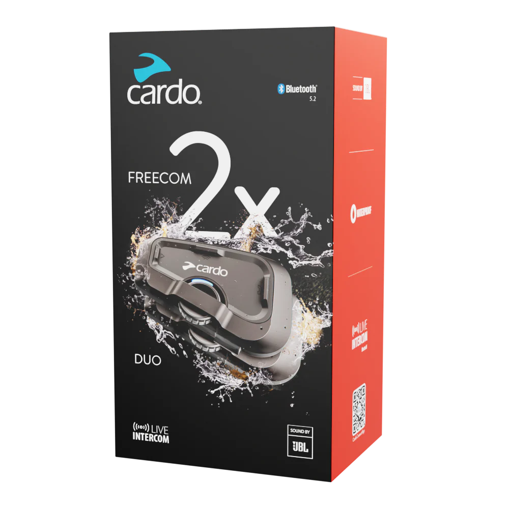 CARDO FREECOM 2X DUO BLUETOOTH MOTORCYCLE INTERCOM