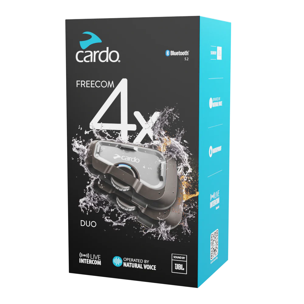 CARDO FREECOM 4X DUO BLUETOOTH MOTORCYCLE INTERCOM