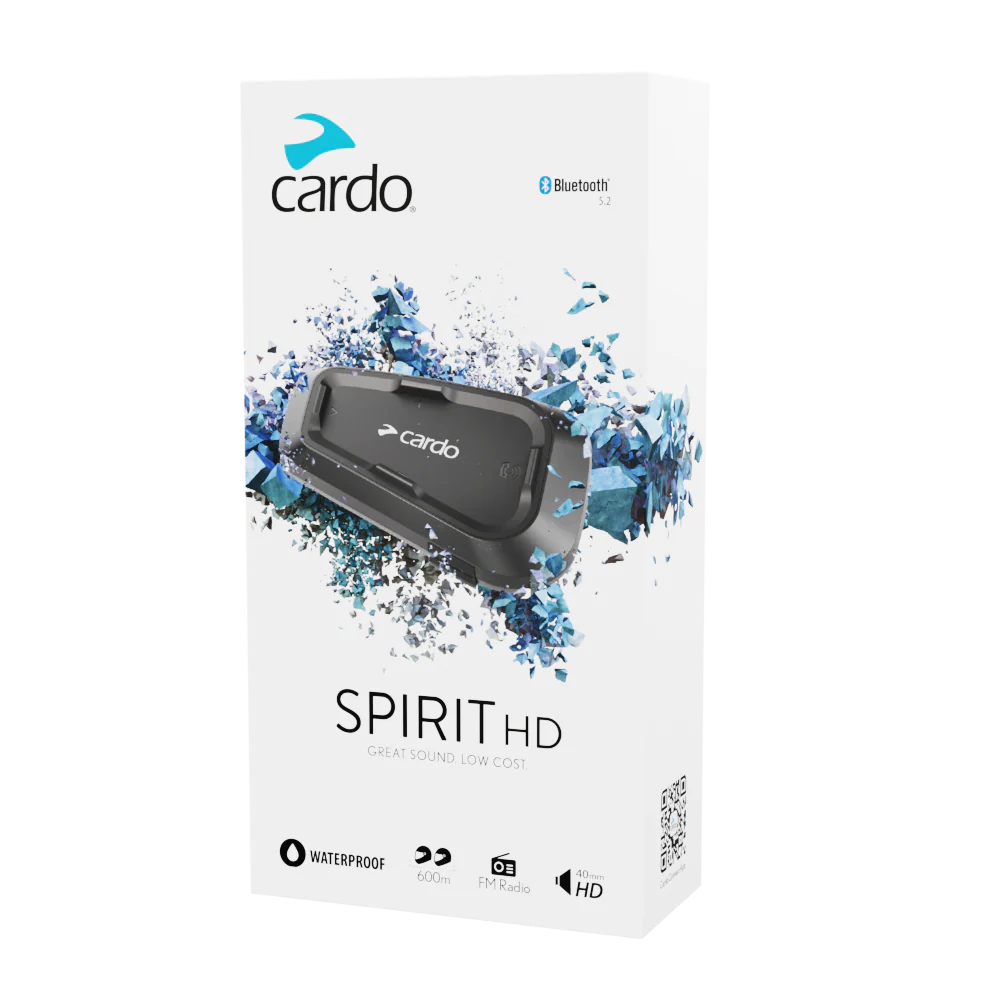 CARDO SPIRIT HD BLUETOOTH MOTORCYCLE INTERCOM