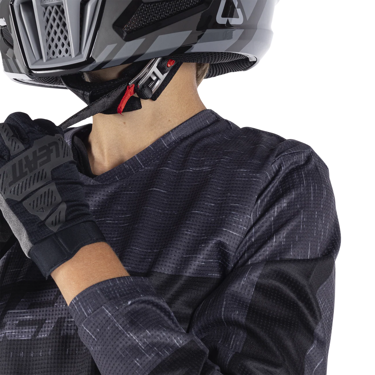 KIT JERSEY MÁS PANTALÓN MOTO NIÑO LEATT 3.5 RIDE STEALTH