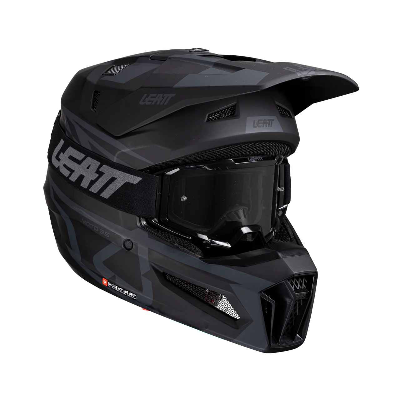 CASCO DE MOTO LEATT 3.5 MÁS ANTIPARRAS 3.5 KIT STEALTH