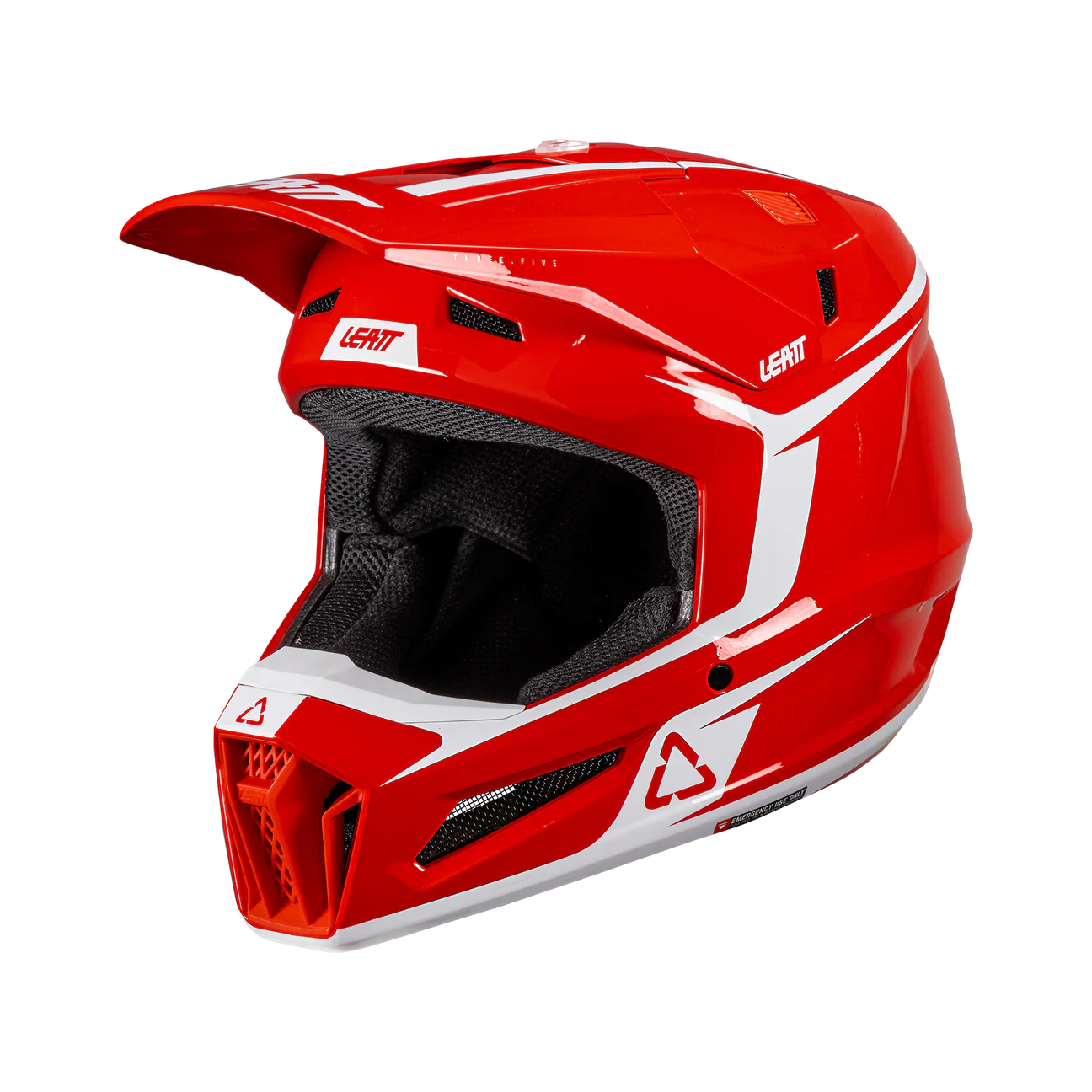 CASCO DE MOTO LEATT 3.5 MÁS ANTIPARRAS 3.5 KIT ROJO