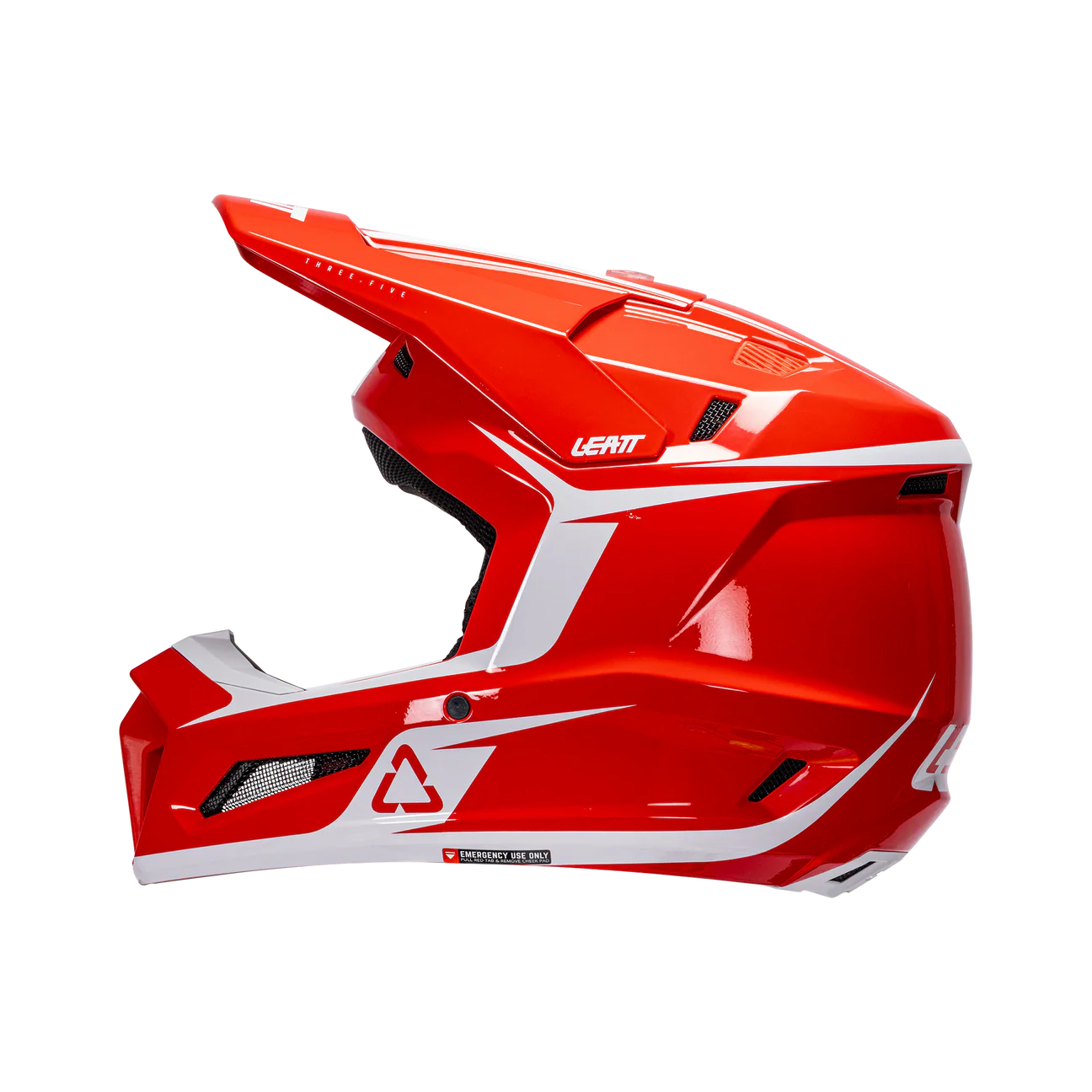 CASCO DE MOTO LEATT 3.5 MÁS ANTIPARRAS 3.5 KIT ROJO