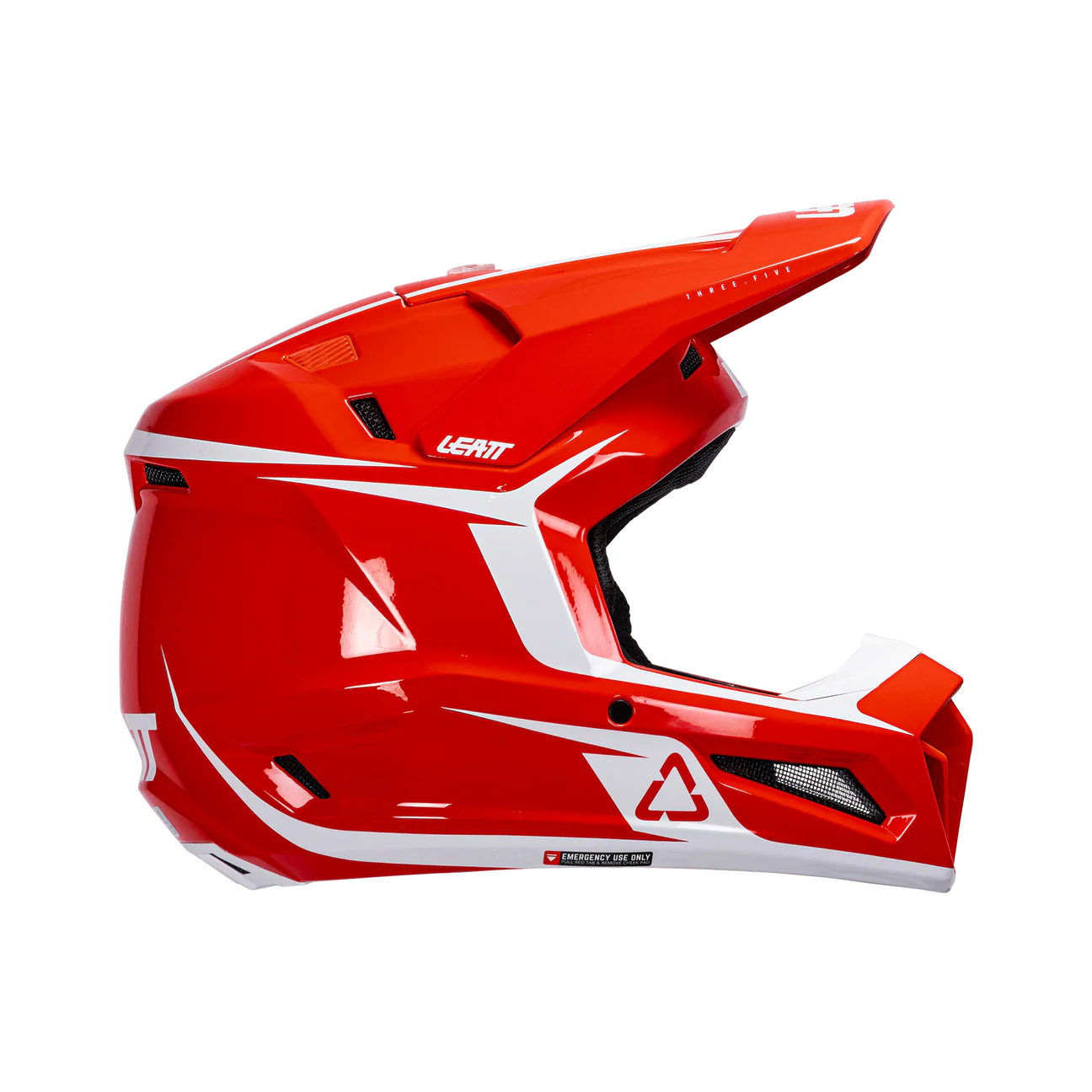 CASCO DE MOTO LEATT 3.5 MÁS ANTIPARRAS 3.5 KIT ROJO