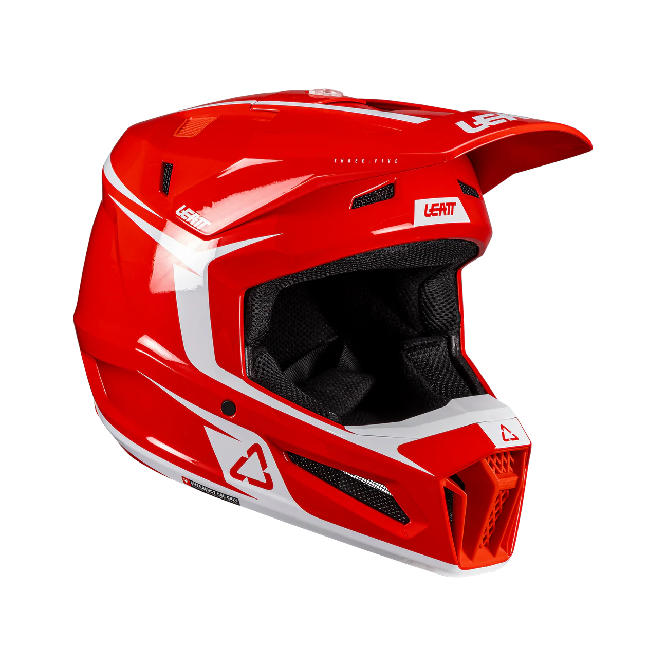 CASCO DE MOTO LEATT 3.5 MÁS ANTIPARRAS 3.5 KIT ROJO