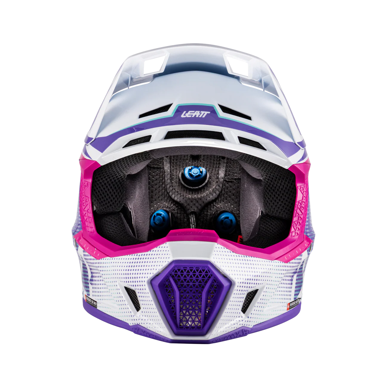 CASCO DE MOTO LEATT 7.5 MÁS ANTIPARRAS 4.5 KIT MORADO