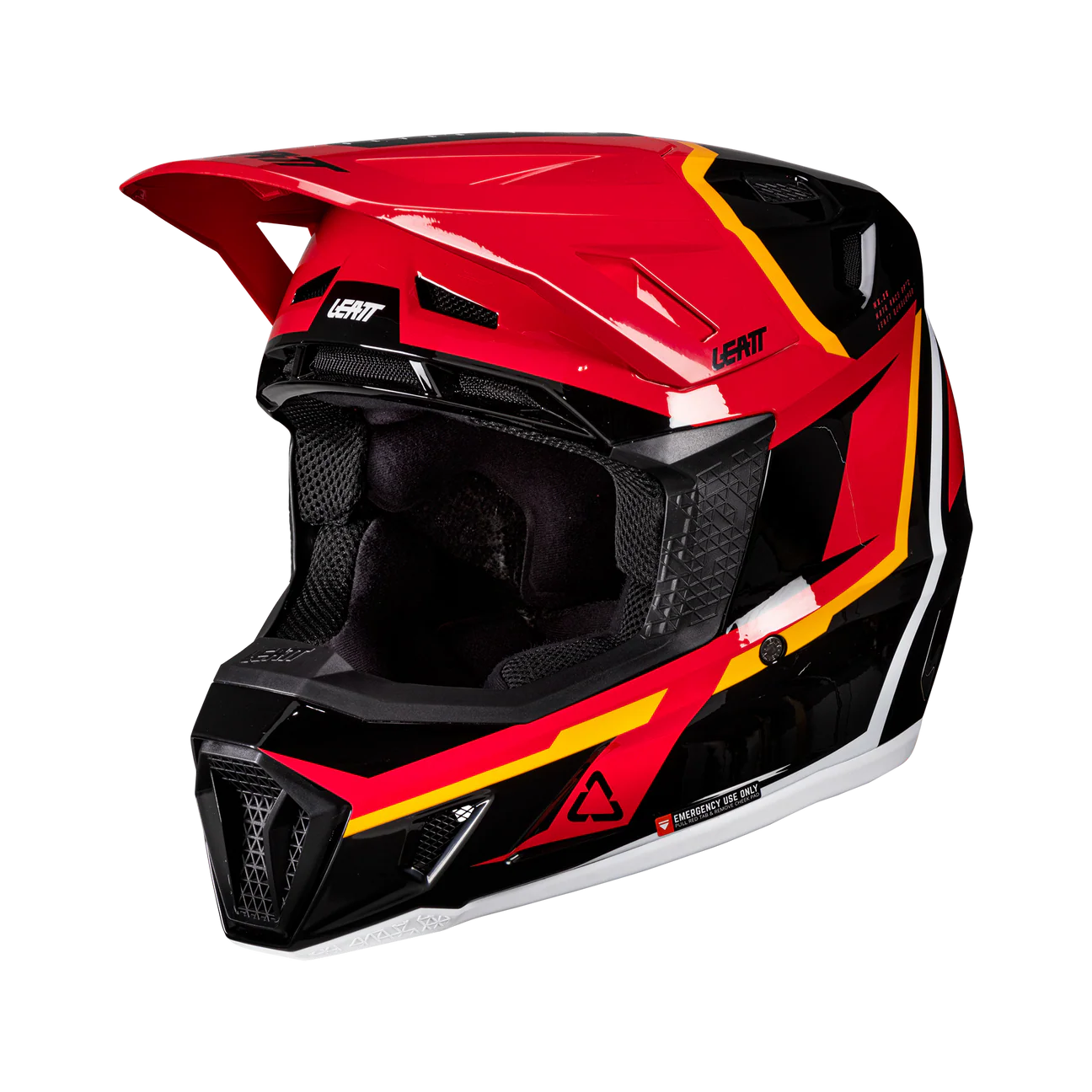 CASCO DE MOTO LEATT 7.5 MÁS ANTIPARRAS 4.5 KIT ROJO