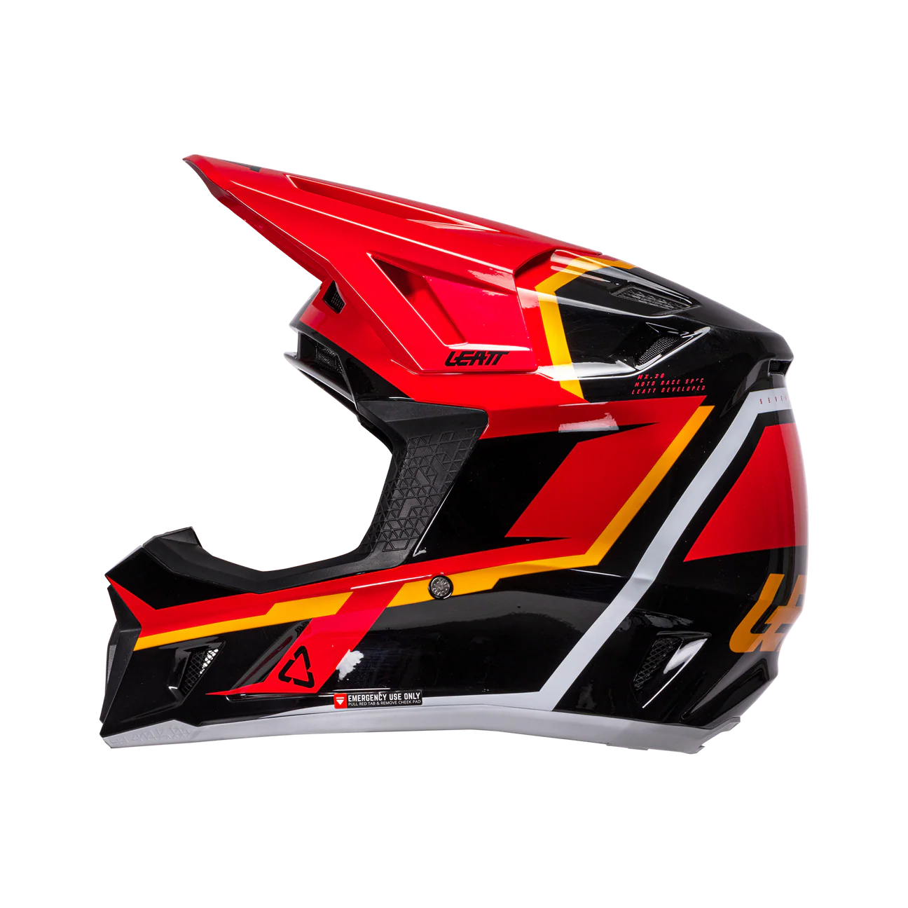 CASCO DE MOTO LEATT 7.5 MÁS ANTIPARRAS 4.5 KIT ROJO