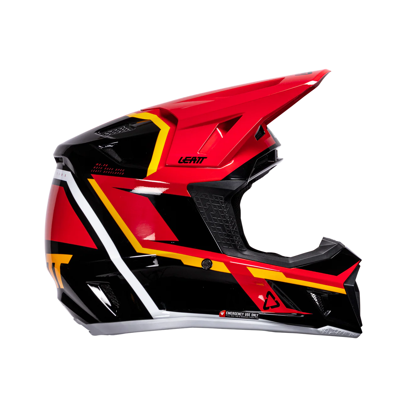 CASCO DE MOTO LEATT 7.5 MÁS ANTIPARRAS 4.5 KIT ROJO