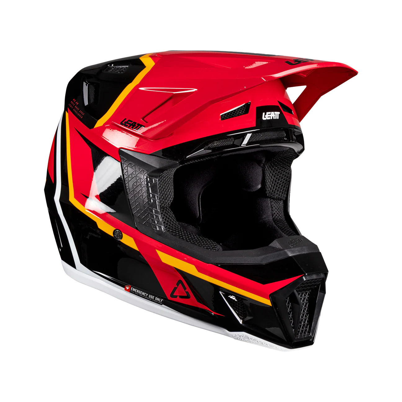 CASCO DE MOTO LEATT 7.5 MÁS ANTIPARRAS 4.5 KIT ROJO