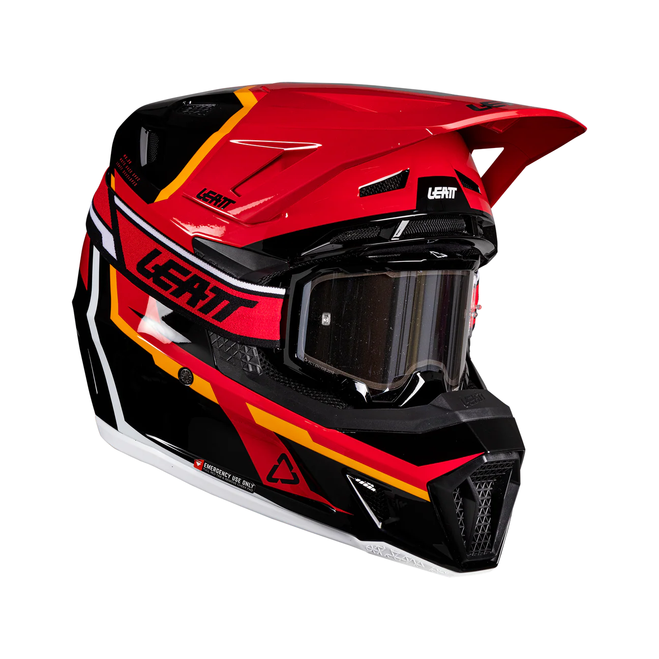 CASCO DE MOTO LEATT 7.5 MÁS ANTIPARRAS 4.5 KIT ROJO