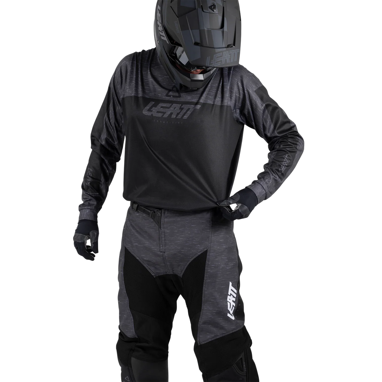 JERSEY MÁS PANTALÓN LEATT PARA MOTO 3.5 RIDE KIT NEGRO