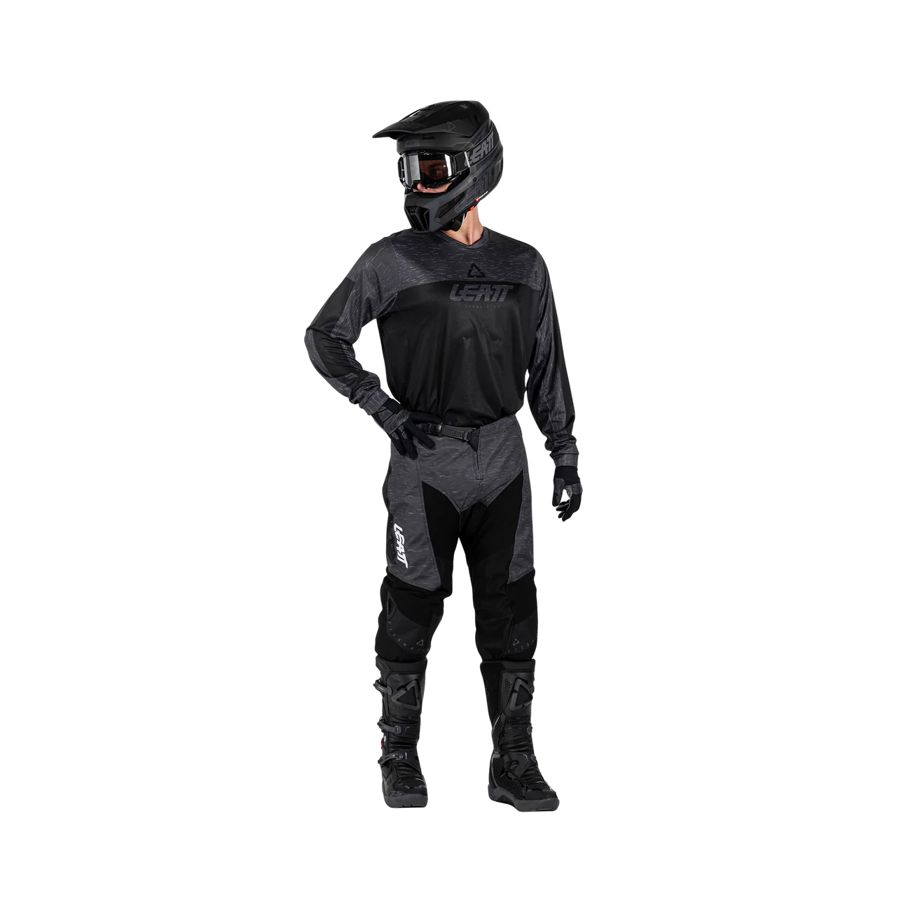 JERSEY MÁS PANTALÓN LEATT PARA MOTO 3.5 RIDE KIT NEGRO