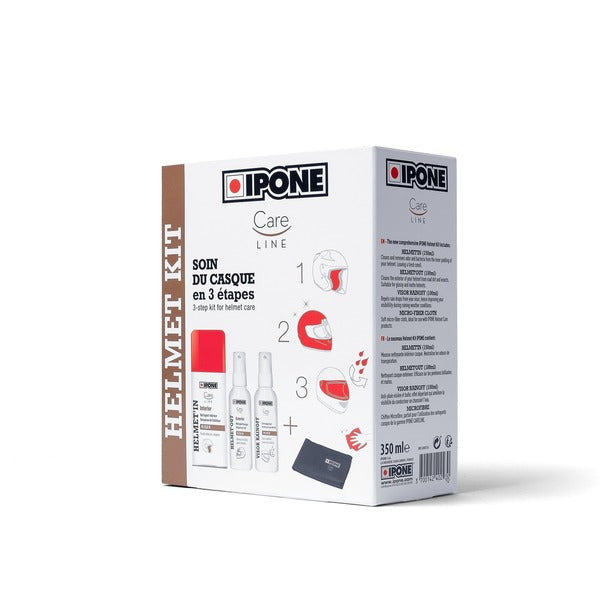 KIT LIMPIADOR INTERIOR Y EXTERIOR DE CASCO IPONE
