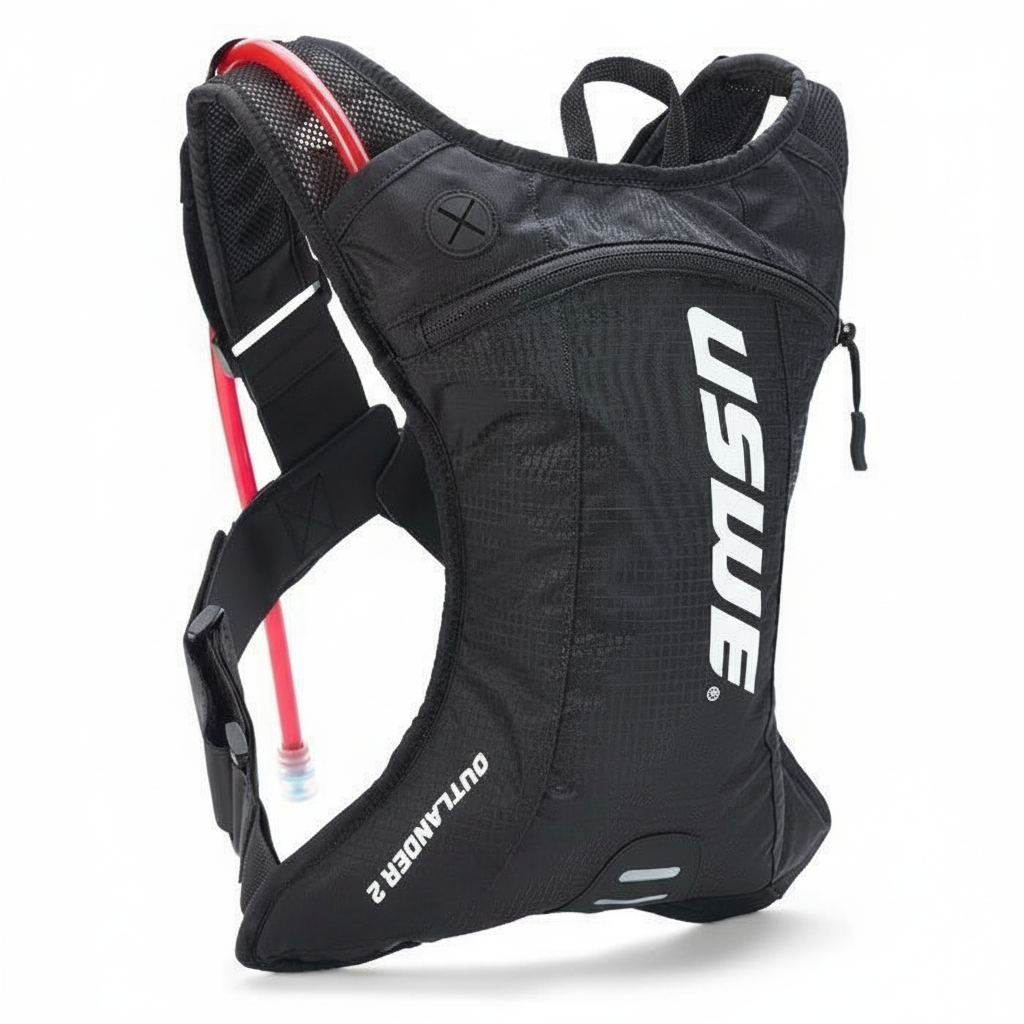 USWE OUTLANDER MOTO 2 BLACK HYDRATION BACKPACK 
