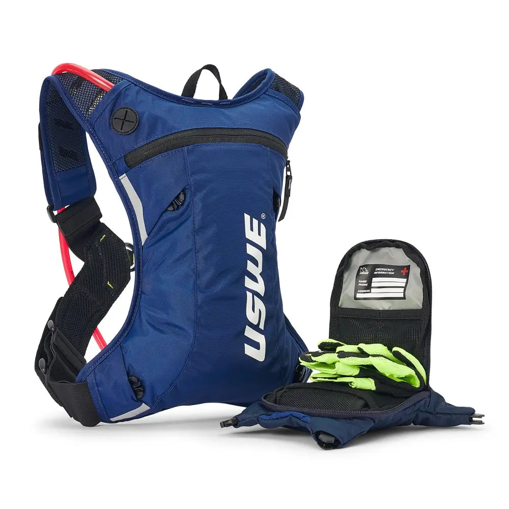 USWE MOTO HYDRO 3L BLUE HYDRATION BACKPACK