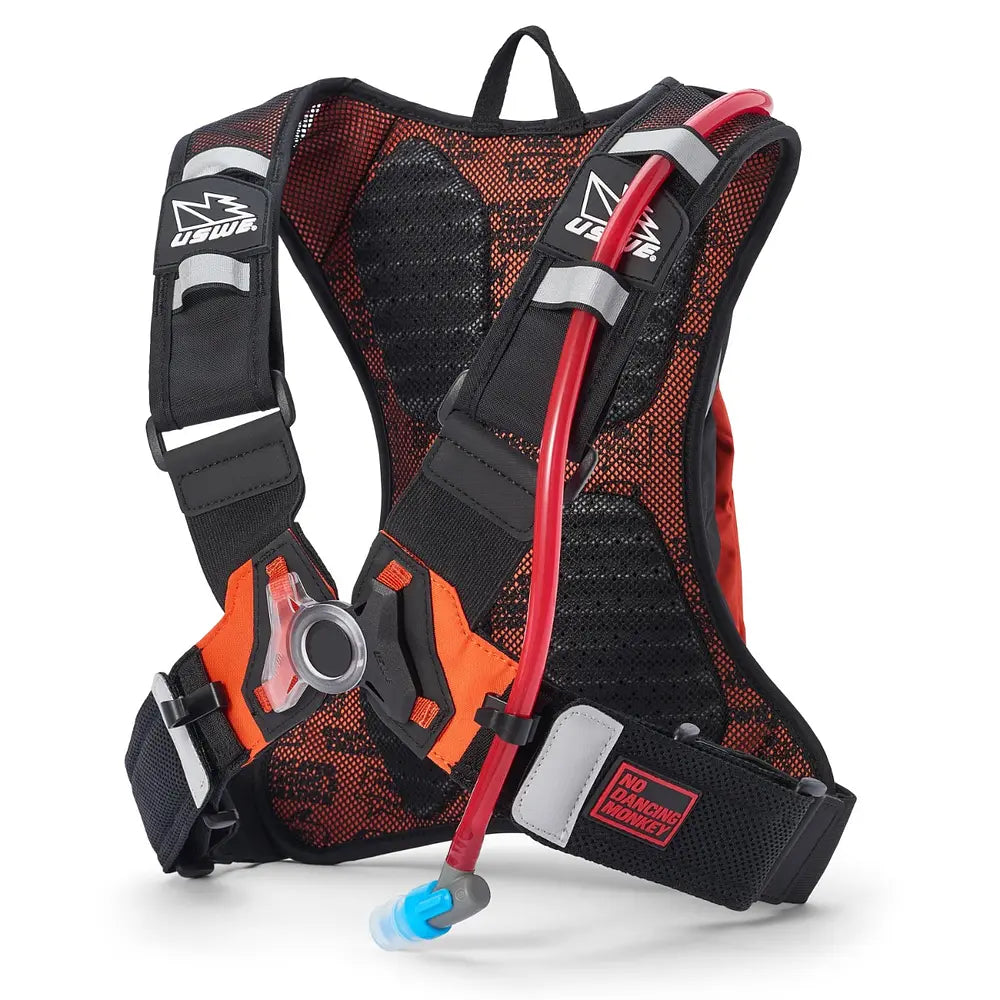 MOCHILA DE HIDRATACIÓN USWE MOTO HYDRO 3L NEGRO / NARANJO