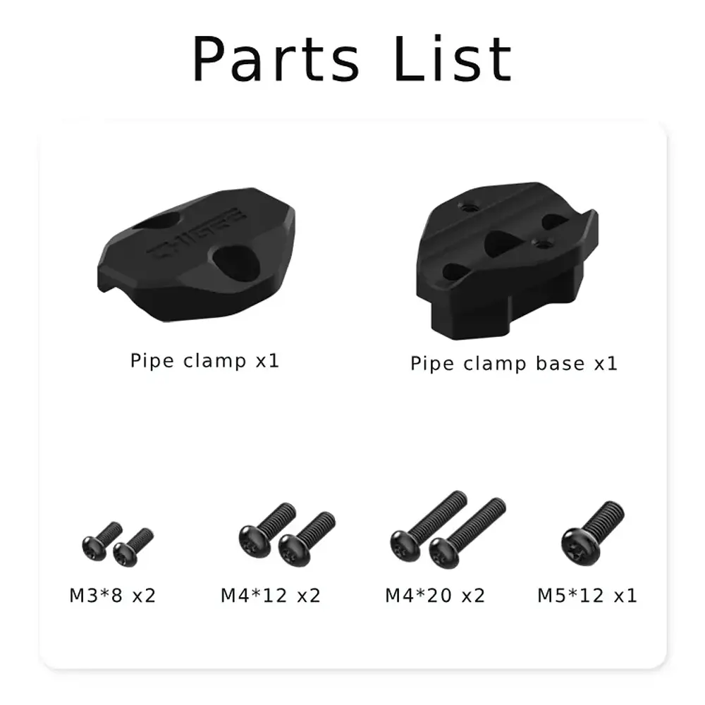 SOPORTE CHIGEE PARA BARRA TRANSVERSAL Φ12–Φ16 mm PARA AIO-5 y AIO-6