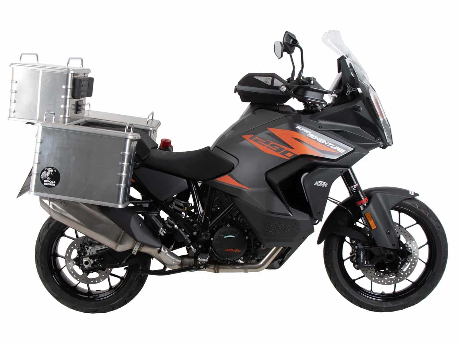 ANCLAJE MALETAS LATERALES PARA KTM 1290 SUPER ADVENTURE S/R (2021-2024) NEGRO HEPCO & BECKER