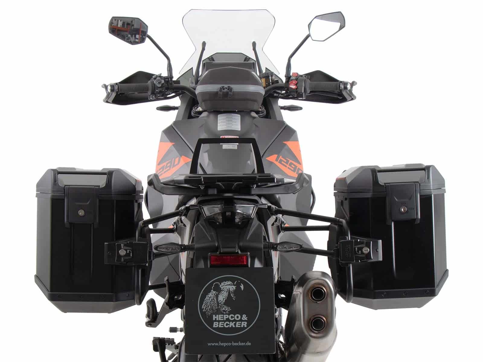 ANCLAJE MALETAS LATERALES PARA KTM 1290 SUPER ADVENTURE S/R (2021-2024) NEGRO HEPCO & BECKER