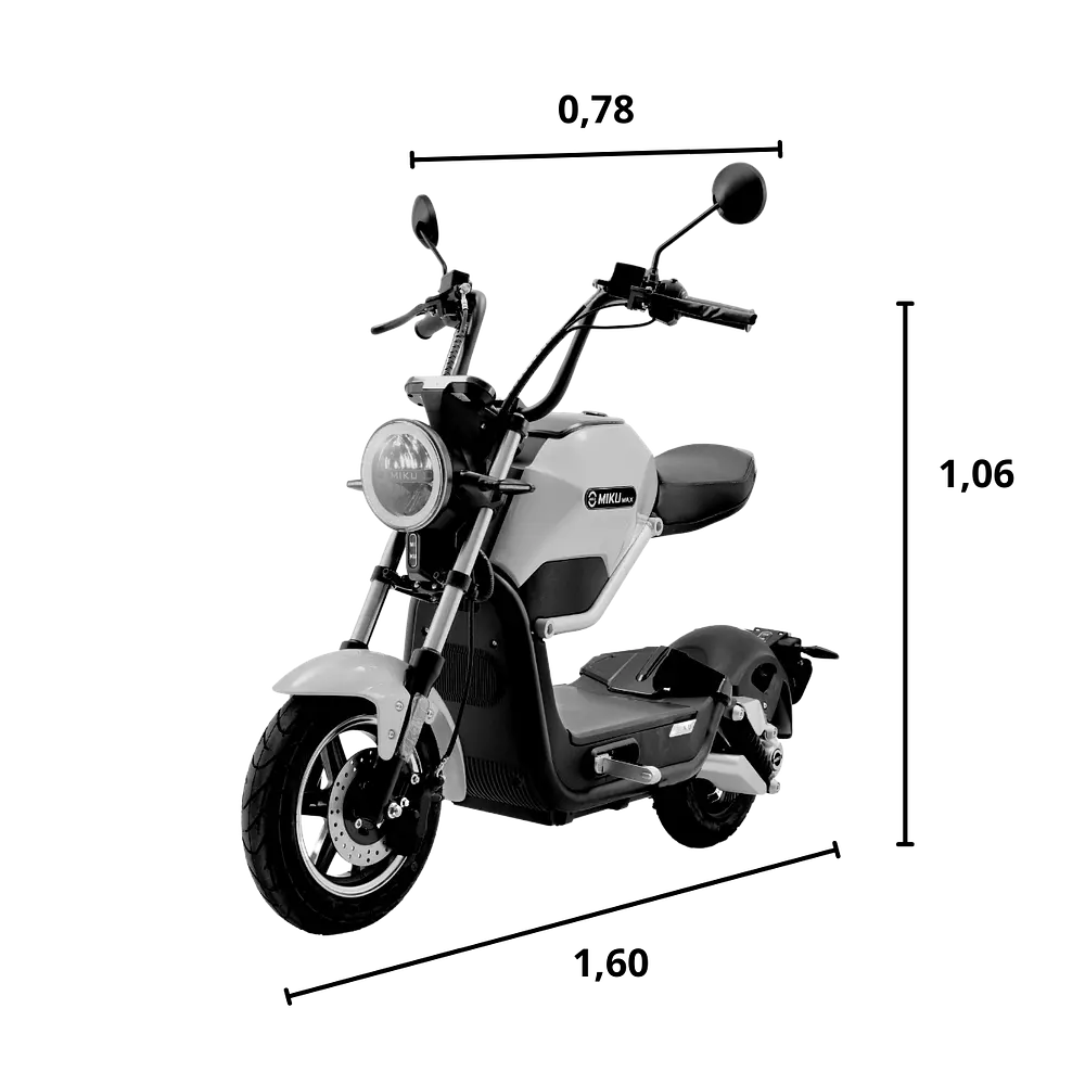 MOTO 100% ELÉCTRICA SUNRA MIKU MAX NEGRA