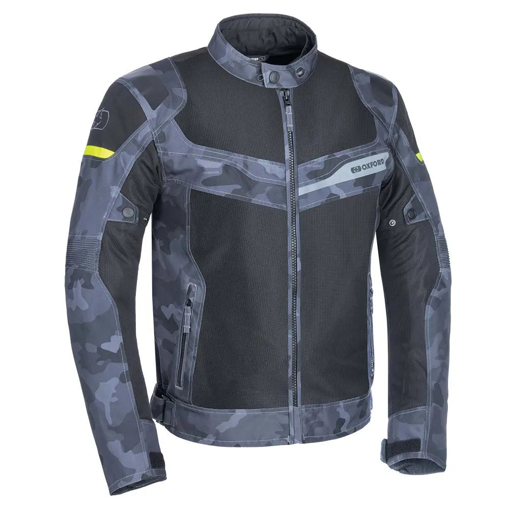 CHAQUETA DE MOTO OXFORD DAKAR D2D AIR GREY CAMO IMPERMEABLE