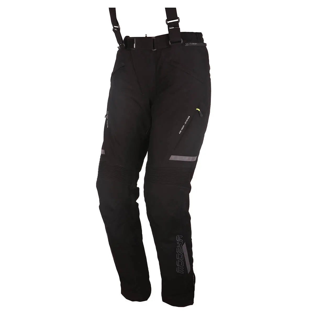 MODEKA BAXTER BLACK MOTORCYCLE PANTS