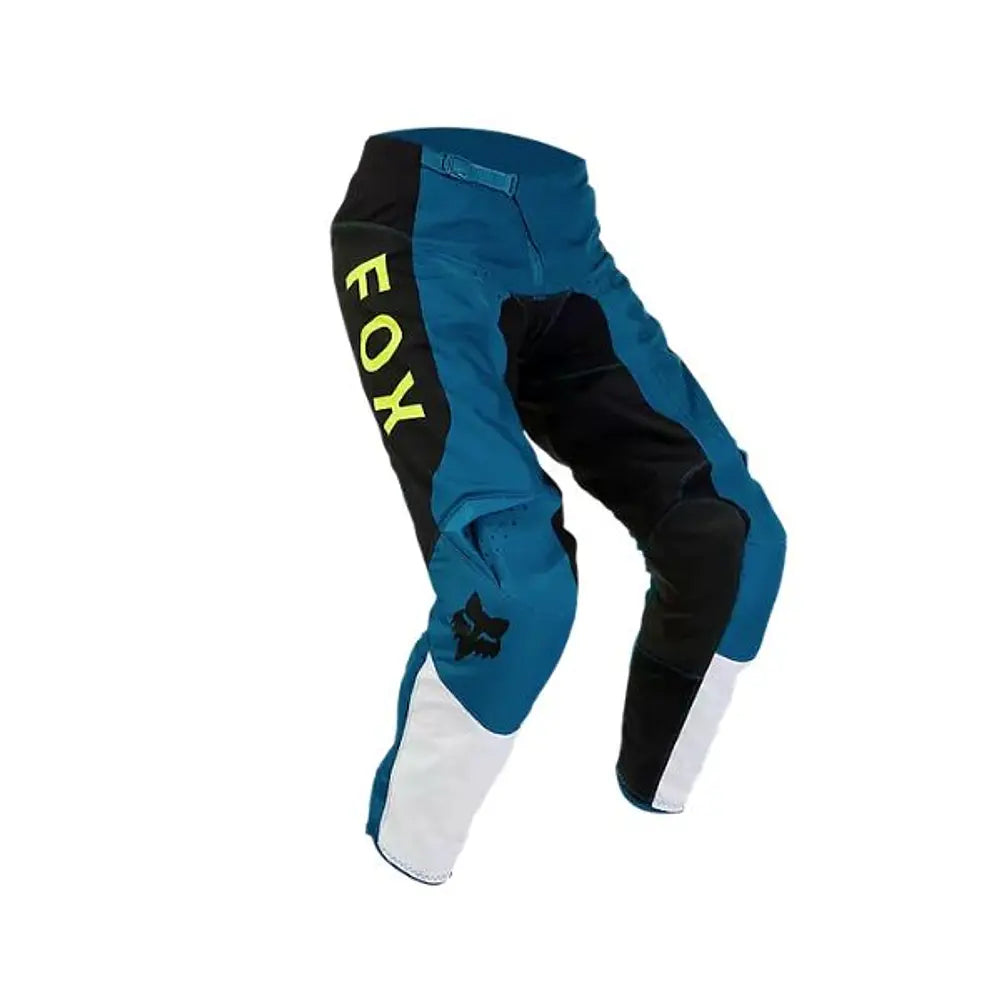 PANTALÓN DE MOTO FOX 180 NITRO EXTD CELESTE