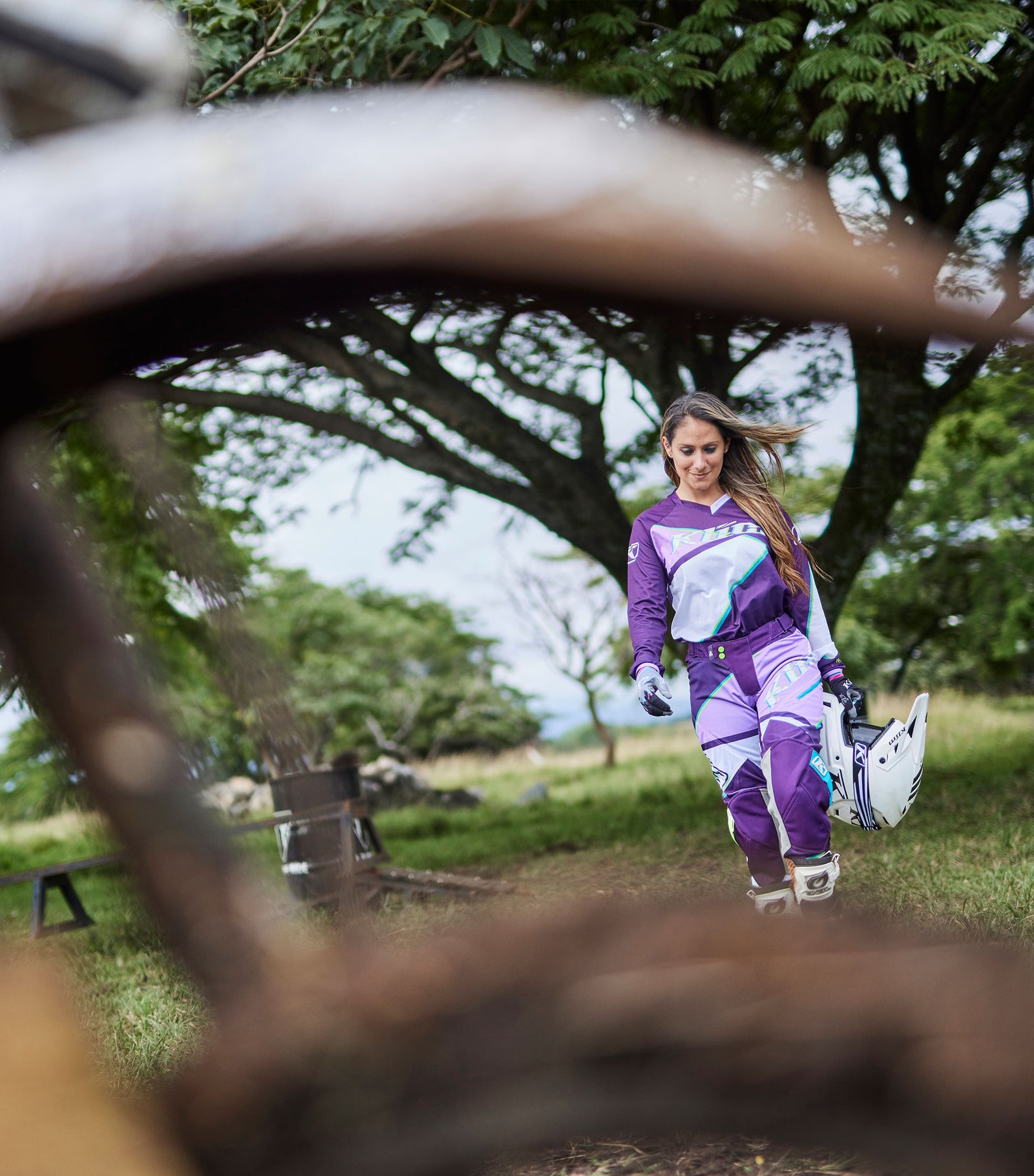 PANTALÓN DE MOTO KLIM XC LITE MUJER SHATTERED PURPLE