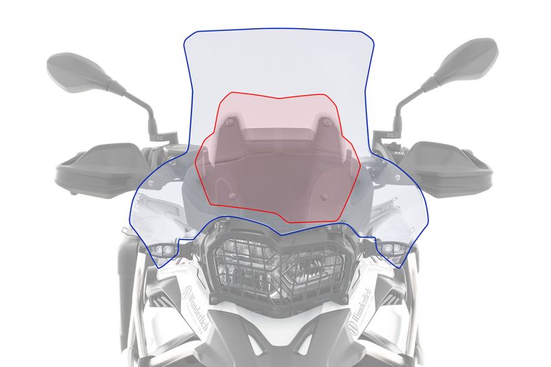 PARABRISAS WUNDERLICH PARA BMW F 750 GS / F 800 GS / F 850 GS (PARABRISAS ALTO 160 MM)