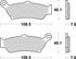 SBS 881LS Rear Brake Pads for Motorcycle
