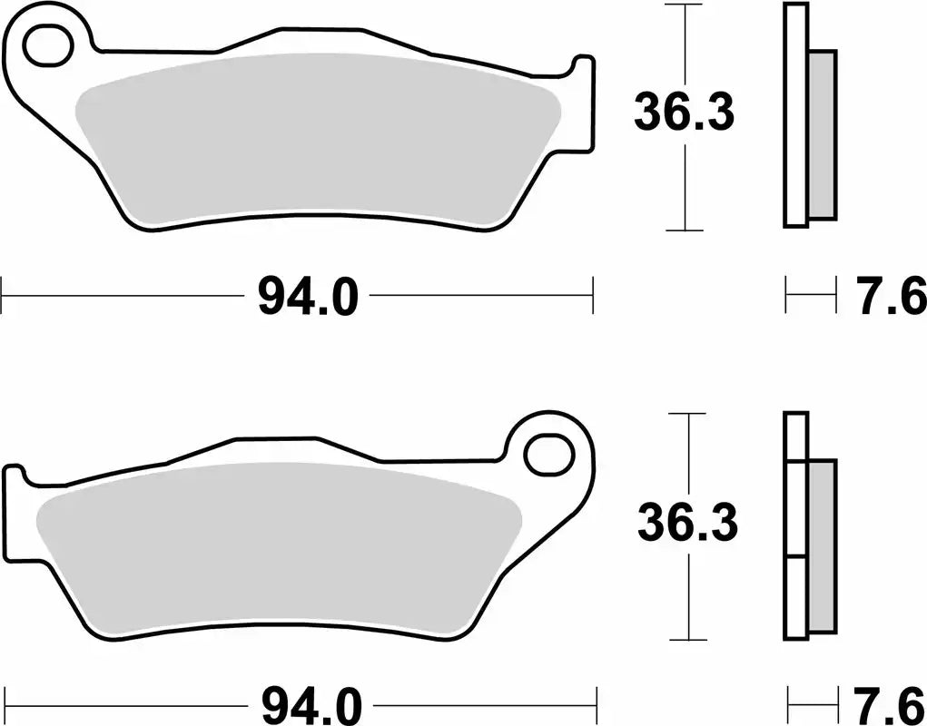 SBS 700HS MOTORCYCLE FRONT BRAKE PADS