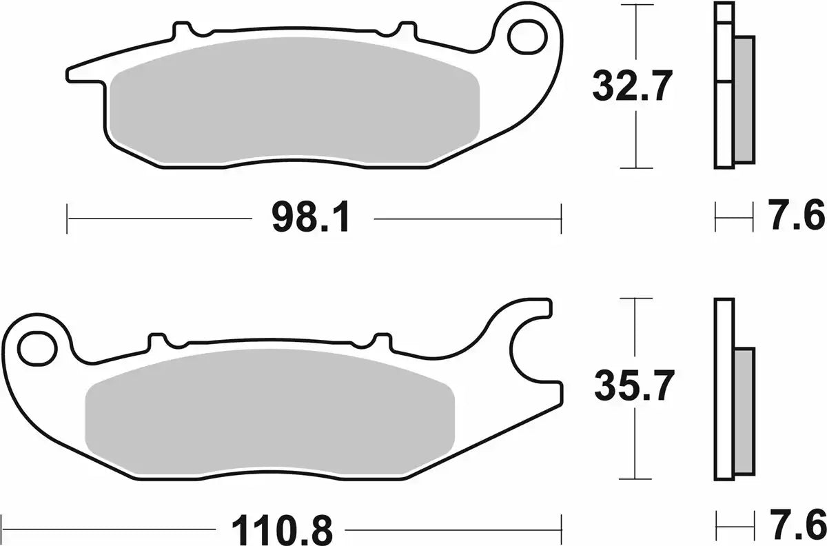 SBS 700HS MOTORCYCLE FRONT BRAKE PADS