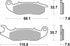 SBS 700HS MOTORCYCLE FRONT BRAKE PADS