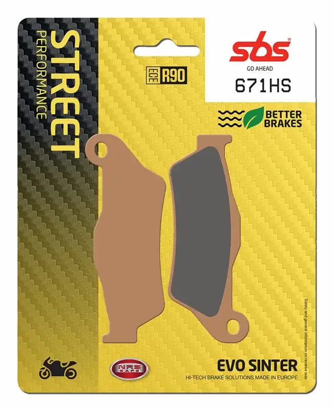 SBS 700HS MOTORCYCLE FRONT BRAKE PADS