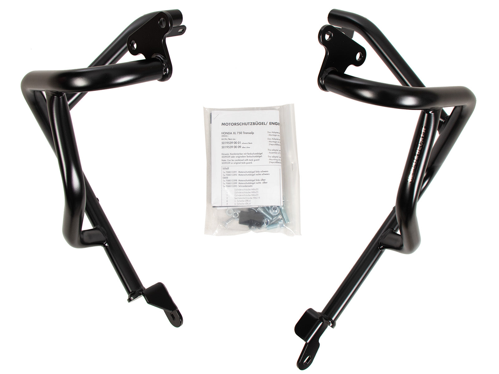 DEFENSA DE MOTOR HEPCO & BECKER PARA HONDA XL 750 TRANSLAP (2025-2026) NEGRA