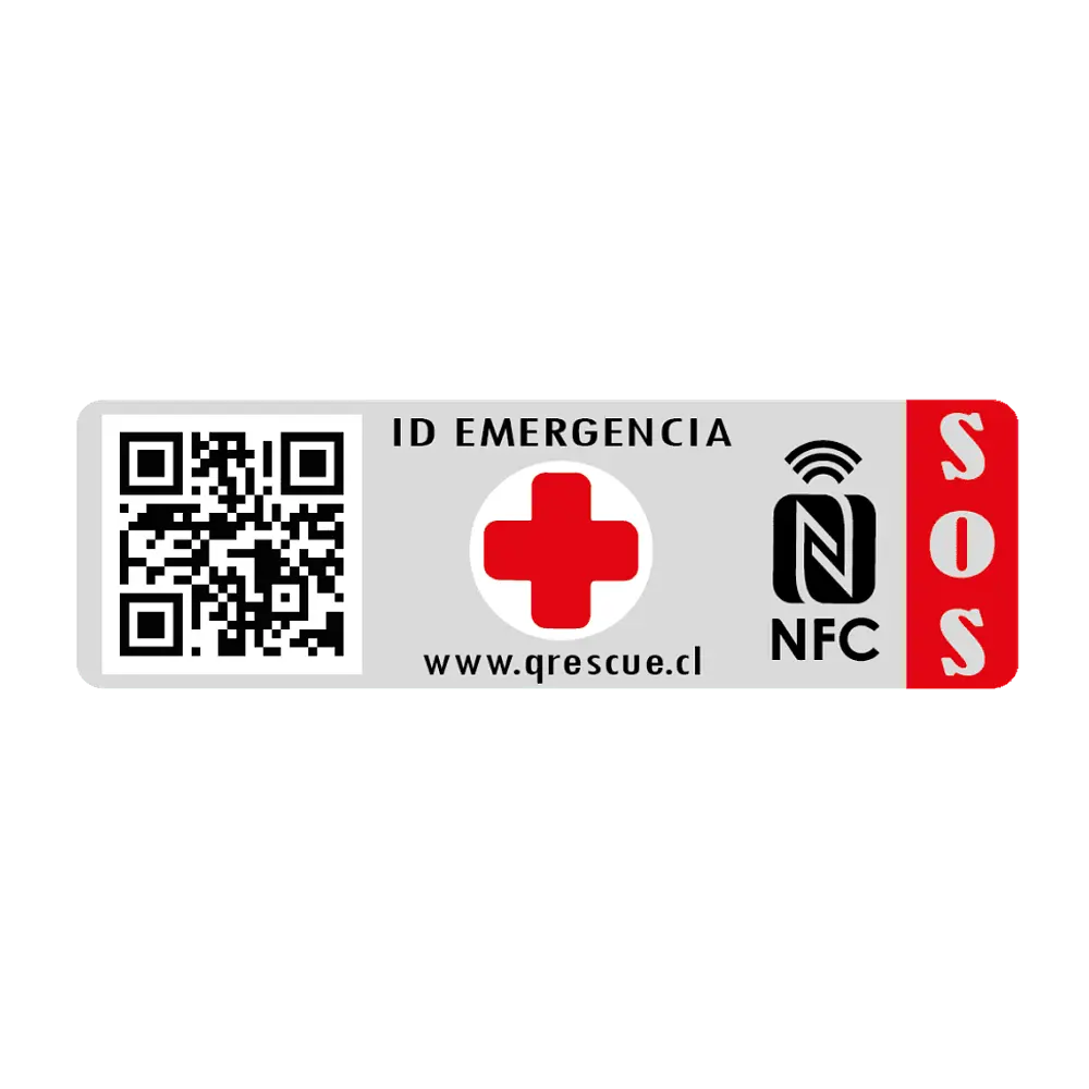 IDENTIFICACIÓN EMERGENCUA QRESCUE 1 UNIDAD