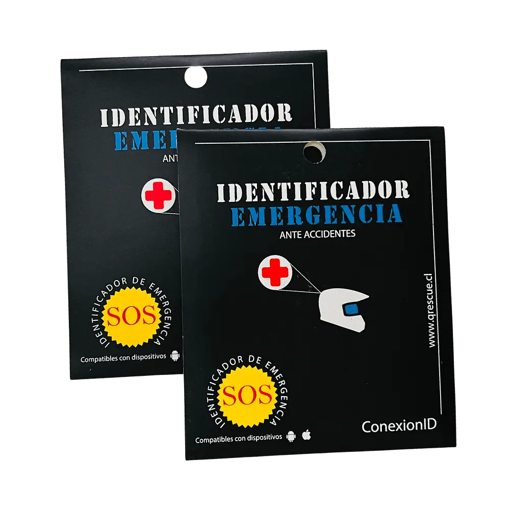 IDENTIFICACIÓN EMERGENCUA QRESCUE 1 UNIDAD