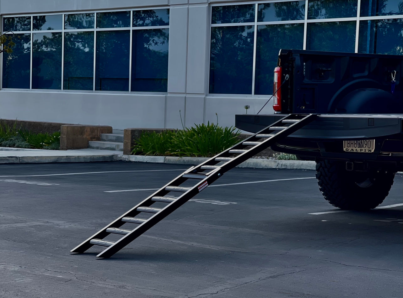 RAMPA DE CARGA PLEGABLE PARA MOTO | MATRIX A7 BLANCO NEGRO