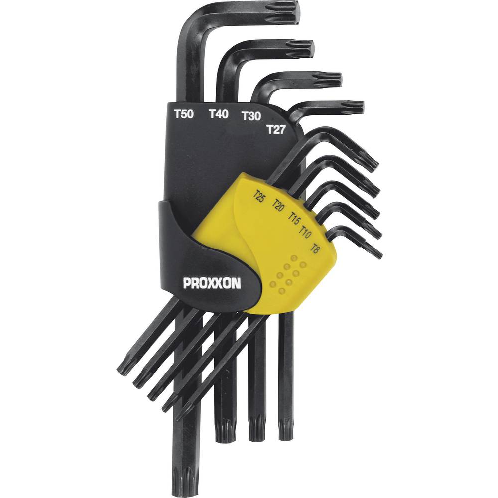 PROXXON INDUSTRIAL TORX KEY SET 9 PIECES TX8-TX50