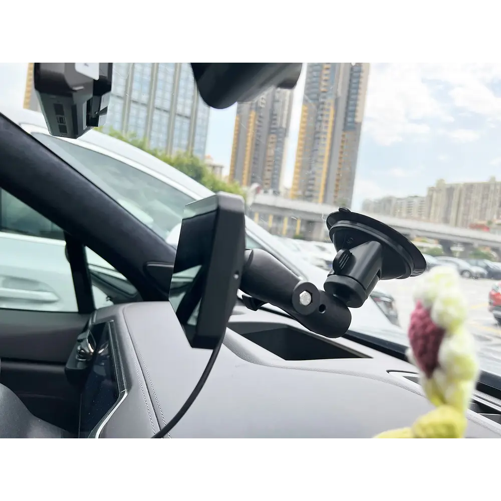 SOPORTE CON VENTOSA CHIGEE PARA AUTO CON ROTULA DE BOLA DE 1 ″