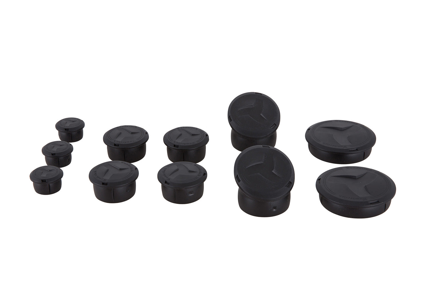 SET TAPONES WUNDERLICH PARA CHASIS (11 PIEZAS) NEGRO PARA BMW