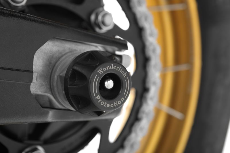 TOPE ANTICAÍDAS PARA RUEDA TRASERA BMW F 900 GS / ADV / F 850 GS / F 750 GS / S 1000 R / XR / RR  WUNDERLICH DOUBLESHOCK NEGRO