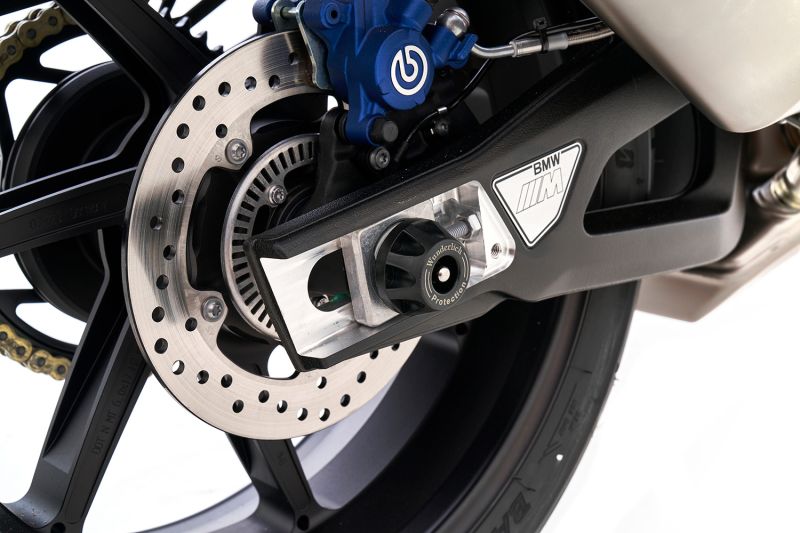 TOPE ANTICAÍDAS PARA RUEDA TRASERA BMW F 900 GS / ADV / F 850 GS / F 750 GS / S 1000 R / XR / RR  WUNDERLICH DOUBLESHOCK NEGRO