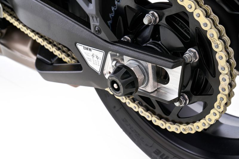 TOPE ANTICAÍDAS PARA RUEDA TRASERA BMW F 900 GS / ADV / F 850 GS / F 750 GS / S 1000 R / XR / RR  WUNDERLICH DOUBLESHOCK NEGRO