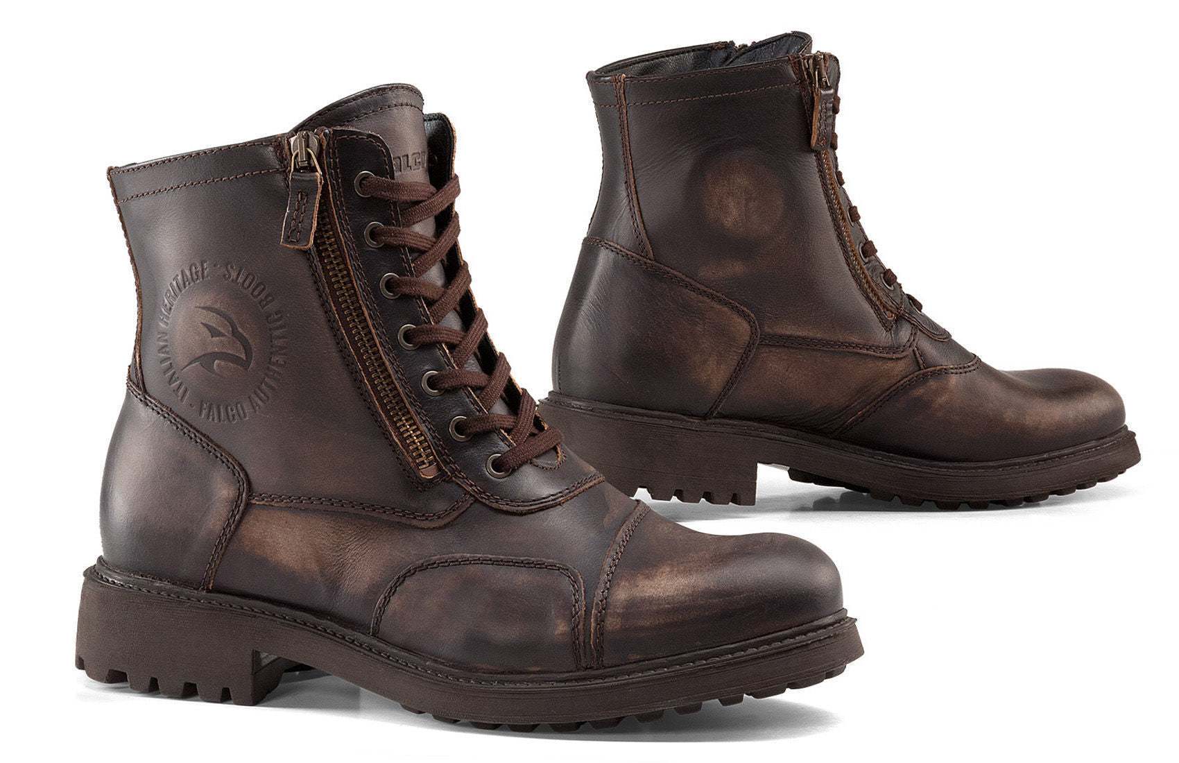 ZAPATOS DE MOTO FALCO | AVIATOR BROWN