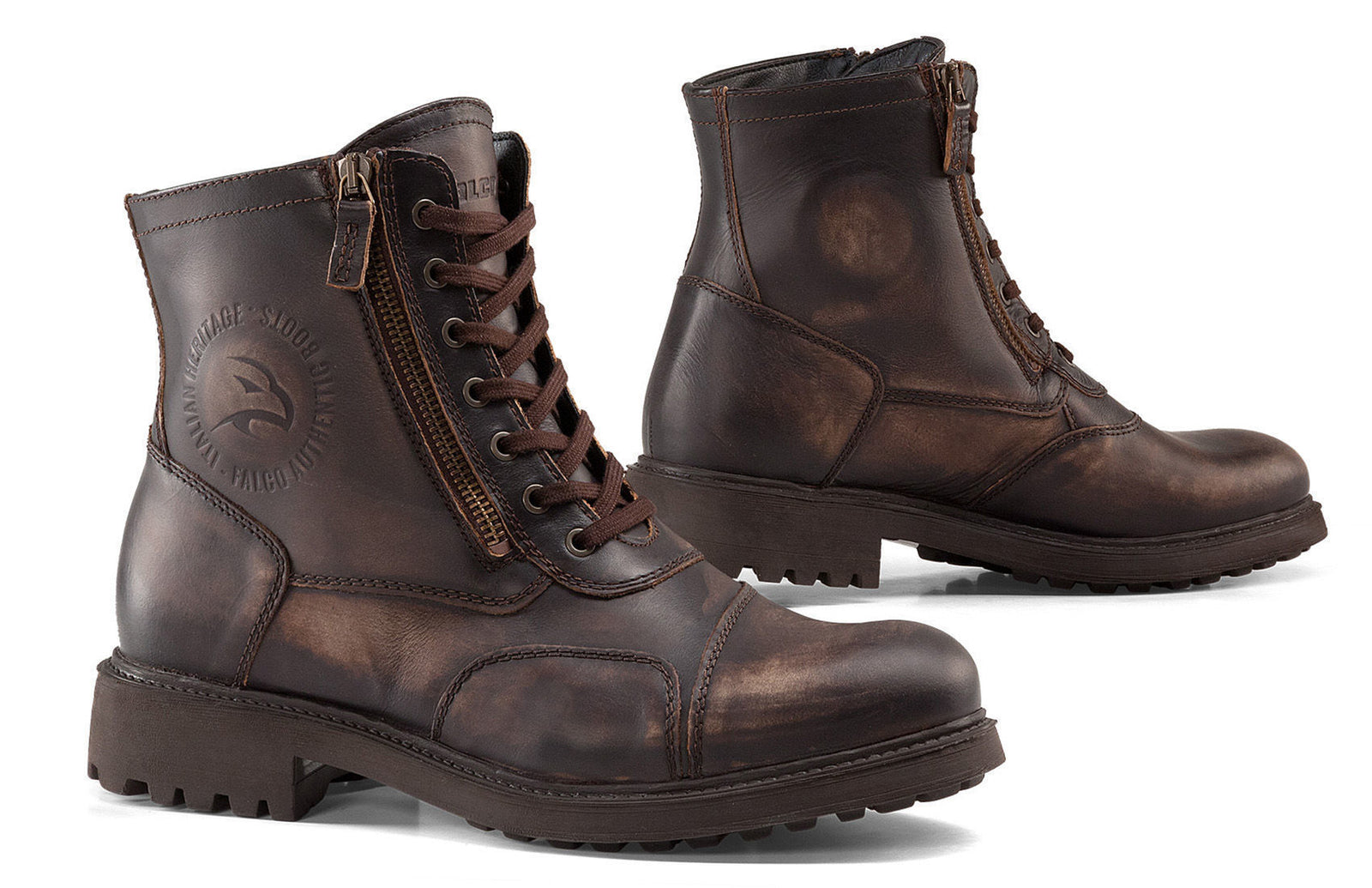 ZAPATOS DE MOTO FALCO | AVIATOR BROWN