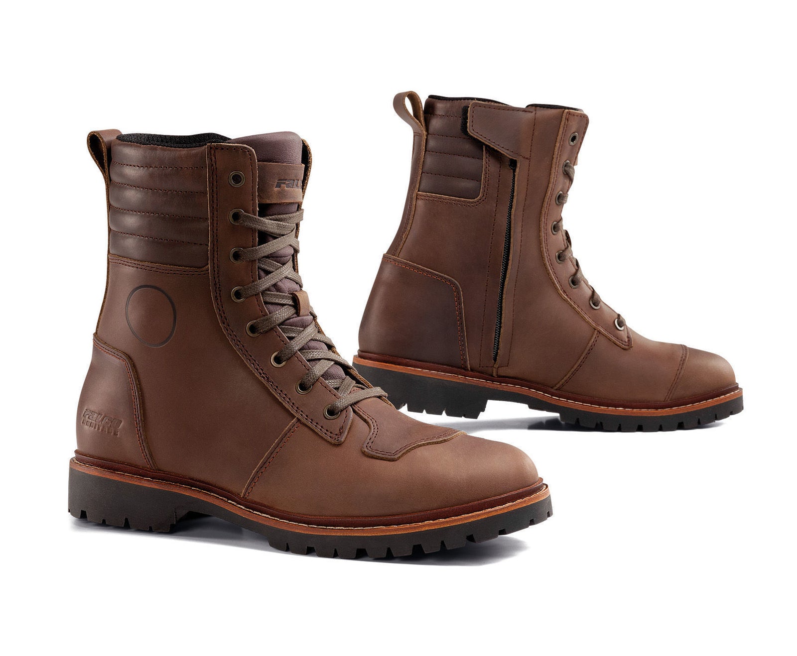 ZAPATOS DE MOTO FALCO | ROOSTER BROWN